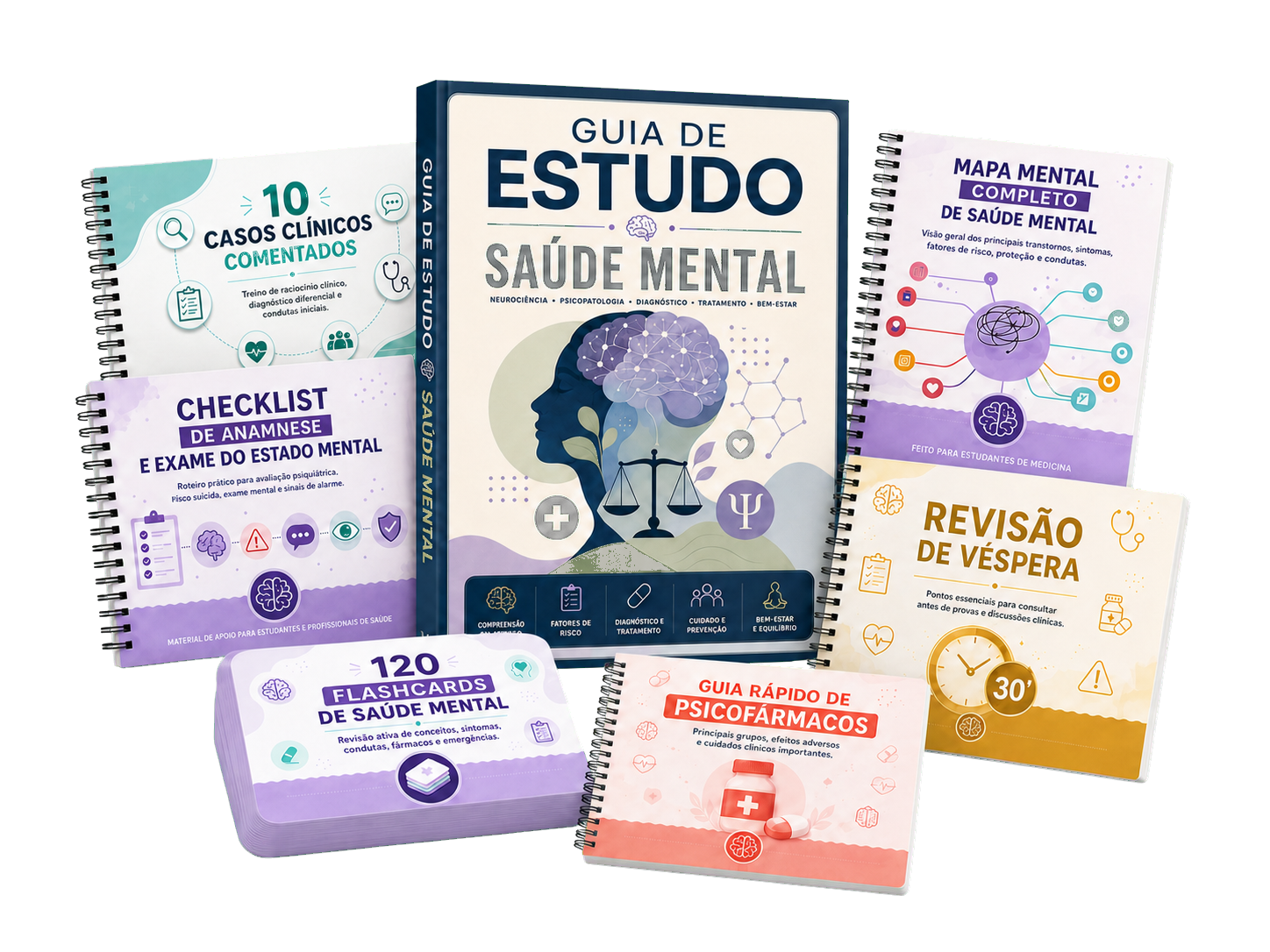 Guia de Estudo Saúde Mental com os seis bônus