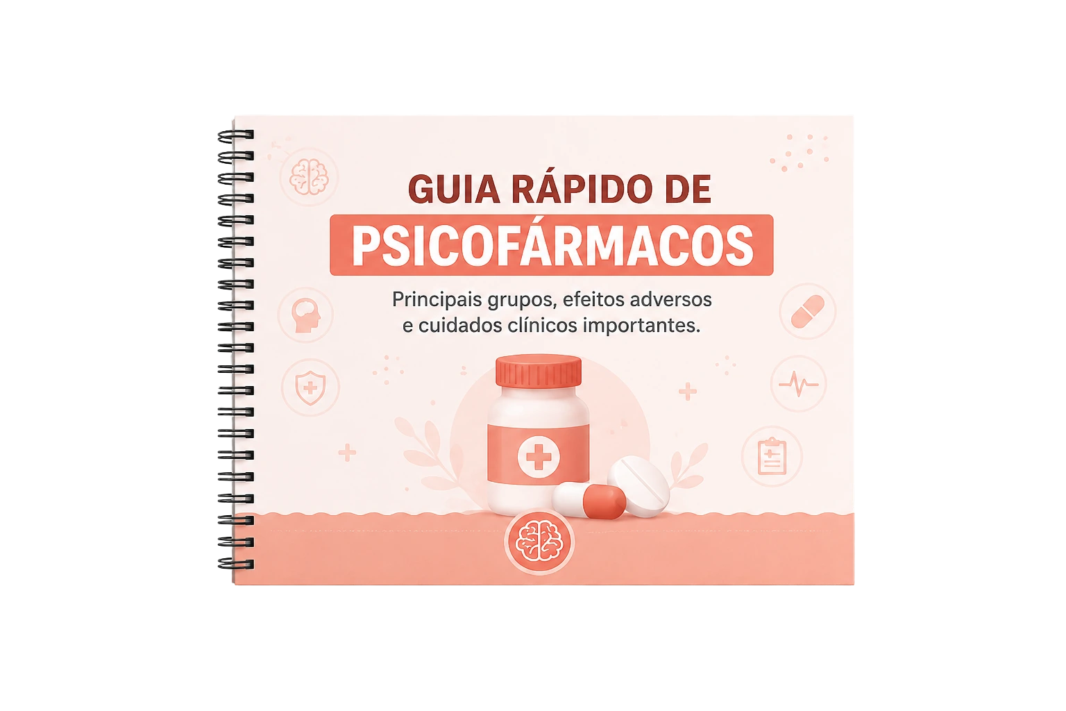 Mockup do Guia Rápido de Psicofármacos